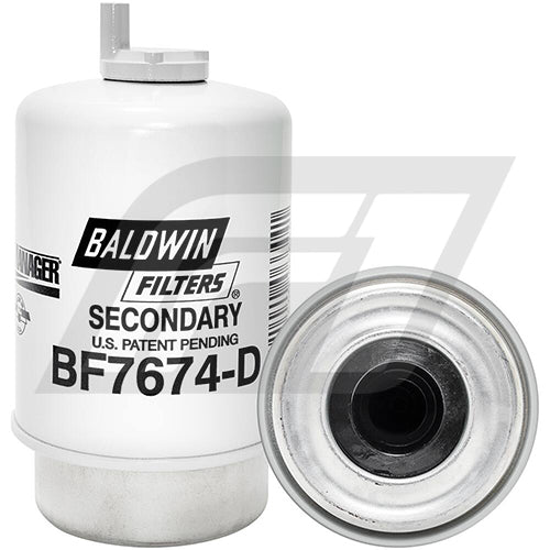 BF7674-D Filtro Separador de Agua y Combustible Baldwin John Deere Maquinarias Reemplaza John Deere RE52987 RE53400 RE62419 RE509031 33532 33546 P551421 P551424 P550401 P551315 P550397 FS19583 FS19531 FS19517 XF3532 WPS7408A