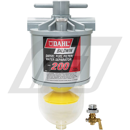 200 Filtro Separador de Agua y Combustible Baldwin Reemplaza 200