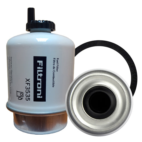 XF3535 FILTRONI Filtro de Combustible con drenaje tipo Fuel Manager Maquinaria JCB Numeros de Parte OEM 32925610