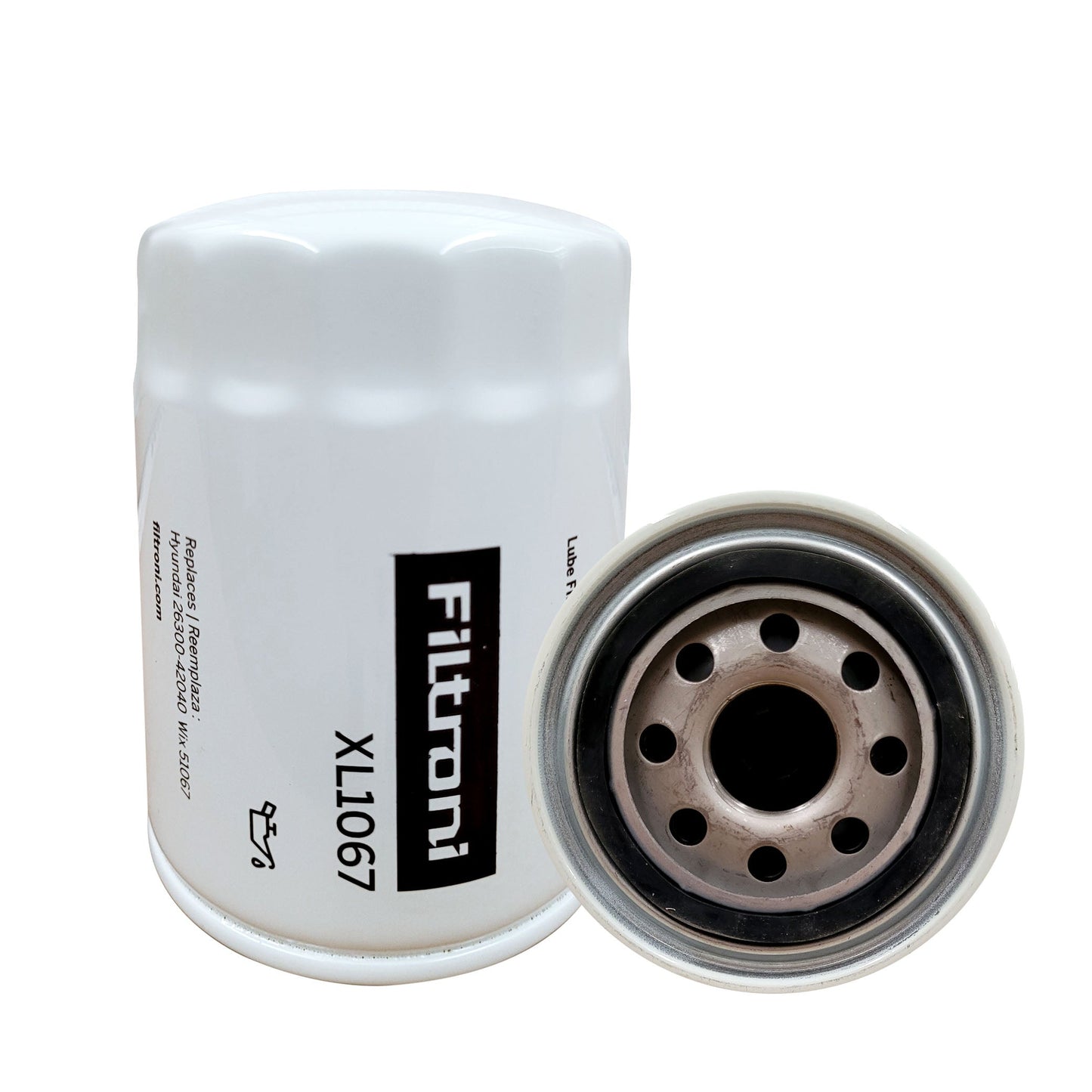 XL1067 FILTRONI Filtro de Aceite Camiones/Van Hyundai H-100 Numeros de Parte OEM 26300-42040 Ford E5TZ-6731-A BD28 P551343 WL10031