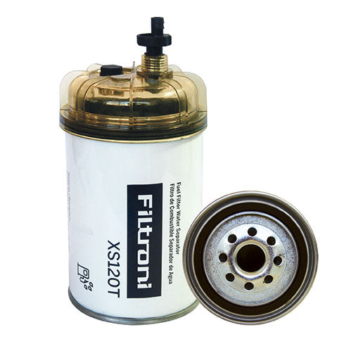 XS120T FILTRONI Filtro Combustible Separador de Agua 10mic (Incluye Vaso/Tazon) Numeros de Parte OEM Racor R120-10M
