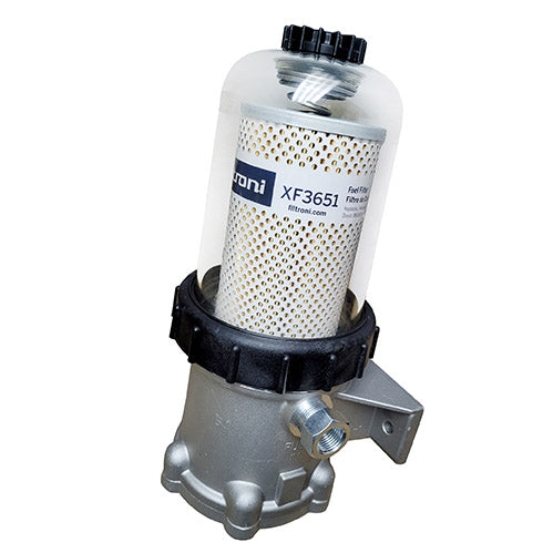 XS2000FH FILTRONI PortaFiltro de Combustible Separador de Agua tipo Turbina 180 GPH para Motores Diesel 1000 HP Max Numeros de Parte OEM DAVCO FH230 Fleetguard FH23029 (Incluye elemento XF3651)