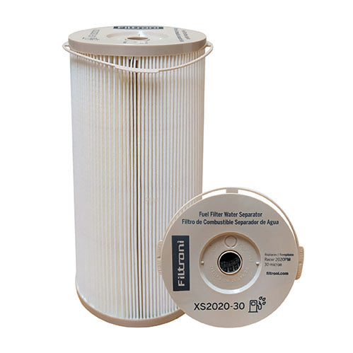 XS2020-30 FILTRONI Filtro de Combustible Separador de Agua tipo Cartucho 30mic Sistemas Racor 1000FG/FH/MA Numeros de Parte OEM Racor 2020PM