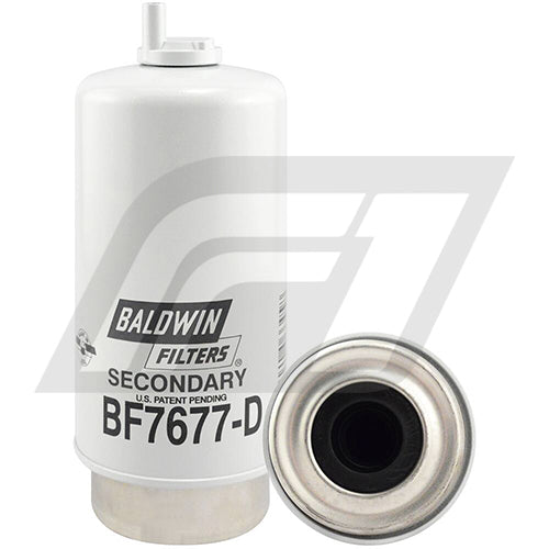 BF7677-D Filtro Separador de Agua y Combustible Baldwin John Deere Maquinarias Reemplaza John Deere RE62420 33633 WF10095 P551425 P550435 FS19525