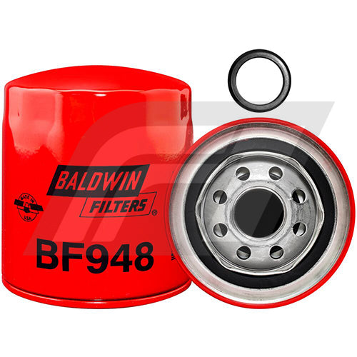 BF948 Filtro de Combustible Baldwin Cummins Maquinarias Reemplaza Cummins 126517 127674 128637 136517 138626 138627 3315846 BM59678 BM68635 BM78254 BM78255 BM78793 BM79678 CF104 FF104 FF4 FF4B FF4D 33107 P550104 FF104 FF5137 FF5148 FF5334 A15 WP1101