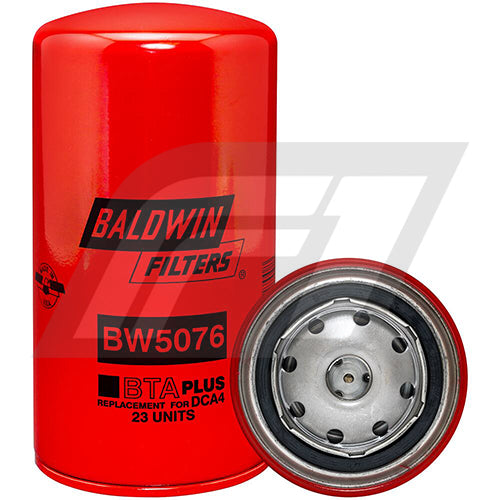 BW5076 Filtro Refrigerante Baldwin Cummins Equipos Reemplaza Cummins 3318319 24076 P552076 WF2076