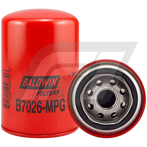 B7026-MPG Filtro de Aceite Baldwin Massey Ferguson Tractores Reemplaza Massey Ferguson 3595175M1 51821 P762647 P552476 HF28812
