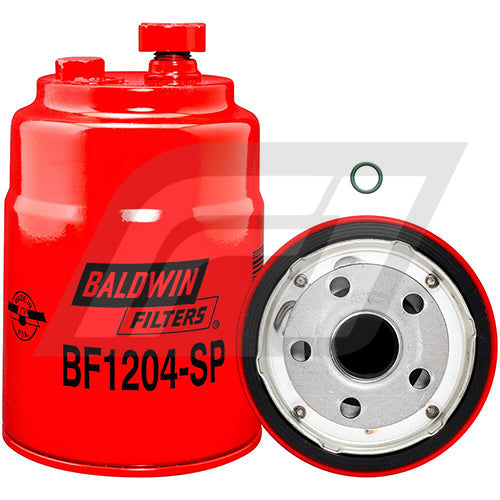 BF1204-SP Filtro Separador de Agua y Combustible Baldwin Ford Camion Cargo 815 Reemplaza Ford 9576P550088 E5HT9155DA E6HZ9155D E7HT9J288A E7HT9J288B E7HT9J288BA 33443 33446 33698 533698 P550088 FS19944 FS1234 A1204SP WPS8184 FLP381 R26A50 R26S R26T