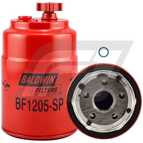 BF1205-SP Filtro Separador de Agua y Combustible Baldwin Ford Camion Cargo 815 Reemplaza Ford 9576P550088 E5HT9155DA E6HZ9155D E7HT9J288A E7HT9J288B 33443 33446 33698 533698 P550088 FS19944 FS1234 A1204SP WPS8184 FLP381 R26A50 R26S R26T