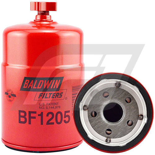 BF1205 Filtro Separador de Agua y Combustible Baldwin Ford Camion Cargo 815 Reemplaza Ford 9576P550088 E5HT9155DA E6HZ9155D E7HT9J288A E7HT9J288B 33443 33446 33698 533698 P550088 FS19944 FS1234 A1204SP WPS8184 FLP381 R26A50 R26S R26T