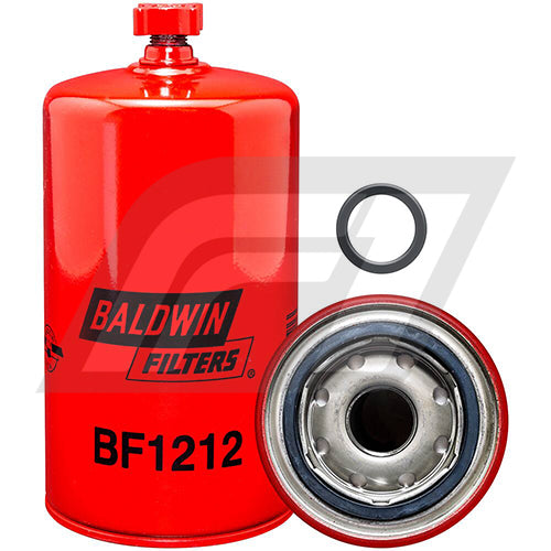 BF1212 Filtro Separador de Agua y Combustible Baldwin Ford Camiones varios con motores Cummins Reemplaza Cummins 154789 156164 156172 202893 3308638 3308683 3310216 3315843 33405 P558000 FS1212 XF3405 A1212SP WP1103P FLP387 S3201 S3222