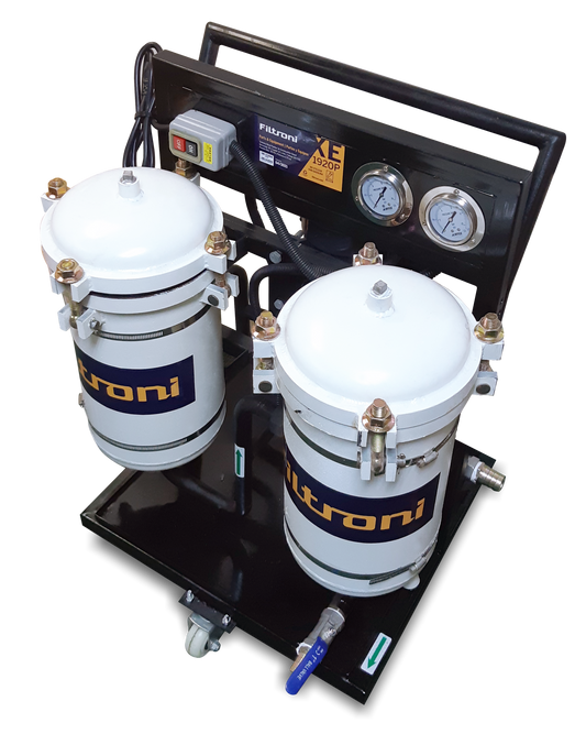 XE1920P FILTRONI Sistema Pulidor Portatil 1920 LPH para Combustible Diesel, Lubricantes o Fluidos Hidráulicos  110V AC 10micrones
