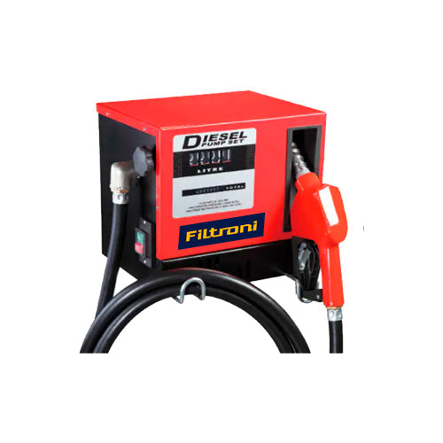 XE4072P FILTRONI Dispensador/Surtidor para Diesel con Bomba 110 V AC, Medidor de Litros, Manguera, Pistola