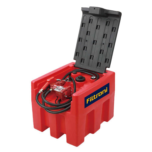 XE4205P FILTRONI Tanque para Gasolina de 200L con Bomba 12V DC y Pistola Surtidor