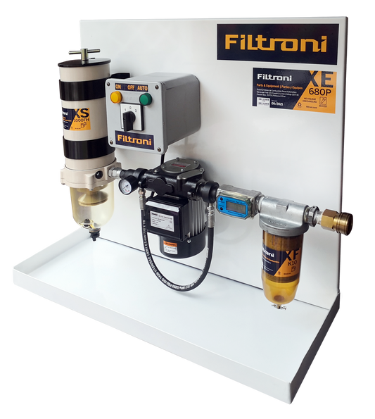 XE680P FILTRONI Sistema Pulidor Automatico de 680 LPH para Combustible Diesel 110V AC con Temporizador