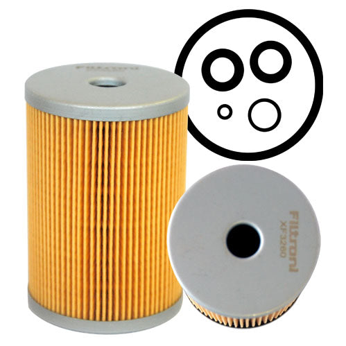 XF3260 FILTRONI Filtro de Combustible tipo Cartucho Motores Isuzu Numeros de Parte OEM 9-88511191-1
