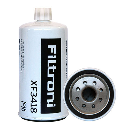 XF3418 FILTRONI Filtro de Combustible Separador de Agua con drenaje Camiones GM Kodiak Numeros de Parte OEM Racor S3202