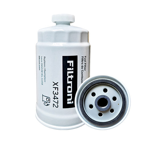 XF3472 FILTRONI Filtro Combustible con drenaje Iveco Turbo Daily Numeros de Parte OEM 4764725 33472 BF7921 (Doble Oring) WK842 P550587 1907640 1902138
