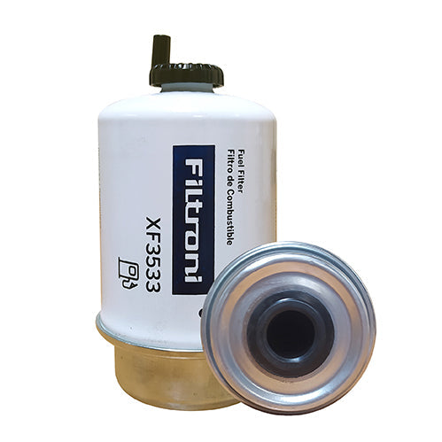XF3533 FILTRONI Filtro de Combustible tipo FuelManager Motores Caterpillar, John Deere Numeros de Parte OEM 1174089, RE62424