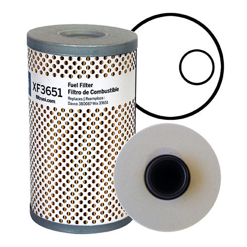 XF3651 FILTRONI Filtro de Combustible Separador de Agua tipo Cartucho Sistemas Davco Numeros de Parte OEM FS19536