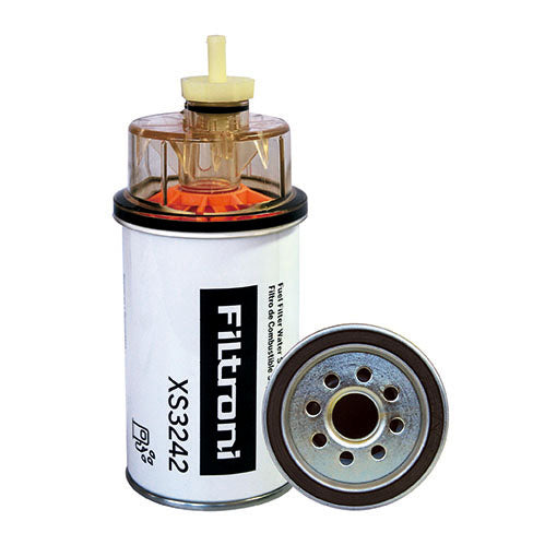 XS3242 FILTRONI Filtro Combustible Separador de Agua 30mic (Incluye Vaso/Tazon) Camiones Ford Cargo Numeros de Parte OEM FS1242