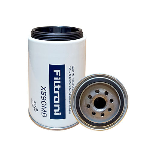 XS90MB FILTRONI Filtro Combustible Separador de Agua 10mic (Requiere Vaso) Camiones Mercedes, Iveco Numeros de Parte OEM Iveco 7147701, Racor R90-30MB