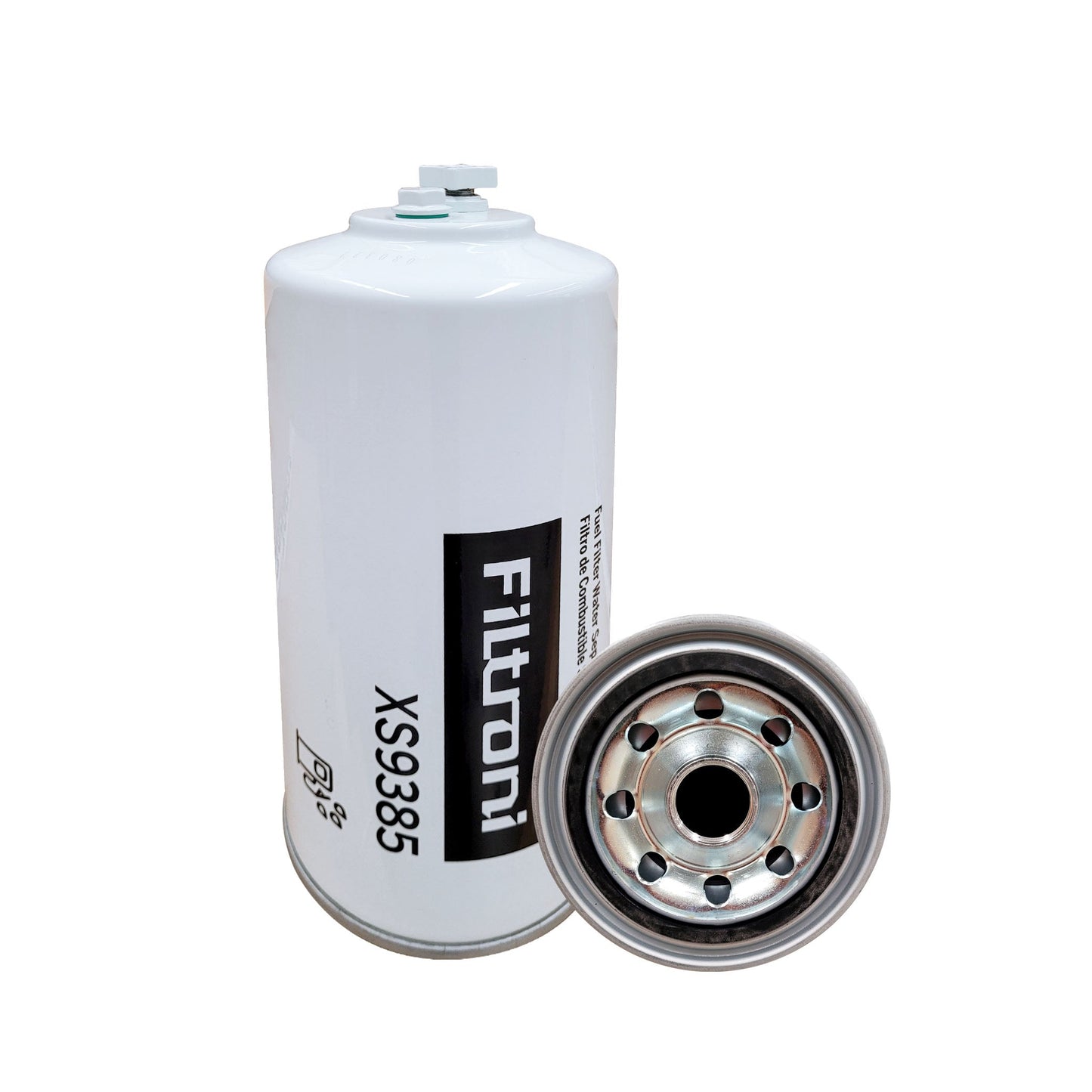XS9385 FILTRONI Filtro Combustible Separador de Agua con Puerto Sensor y Drenaje Equipos Caterpillar Numeros de Parte OEM 4385385